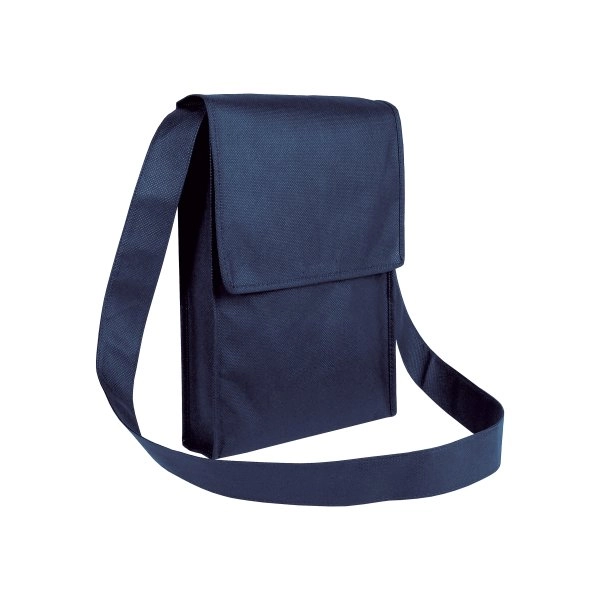 Immagine Shopper tascapane con soffietto in TNT 80 g/m2 cucito con tracolla