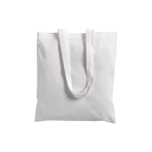 Immagine Shopper in cotone pesante, manici lunghi e soffietto