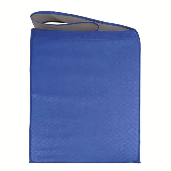 Immagine Shopper bicolore in TNT, tracolla e soffietto