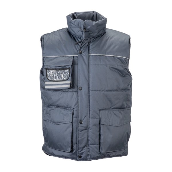 Gilet imbottito di poliestere impermeabilizzato