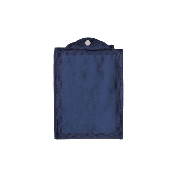 Immagine Shopper ripiegabile con soffietto in TNT 80g/m2 cucito, manici corti
