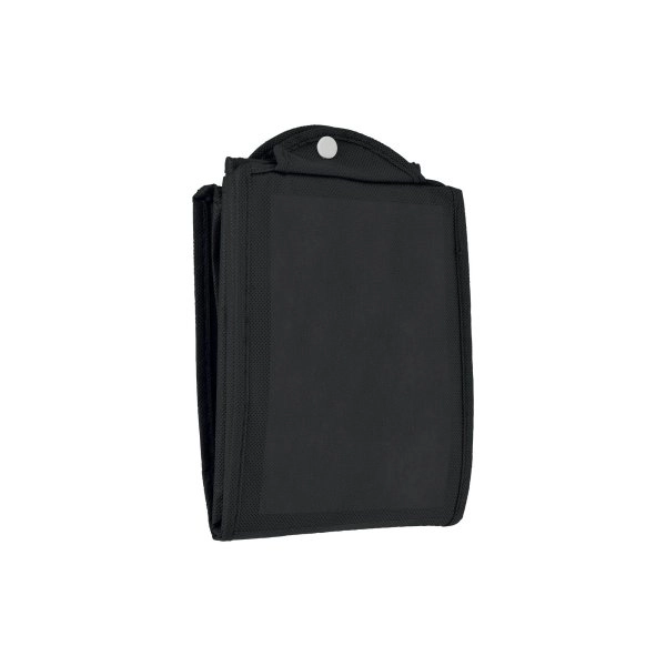 Immagine Shopper ripiegabile con soffietto in TNT 80g/m2 cucito, manici corti