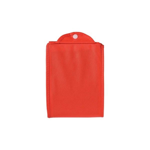 Immagine Shopper ripiegabile con soffietto in TNT 80g/m2 cucito, manici corti