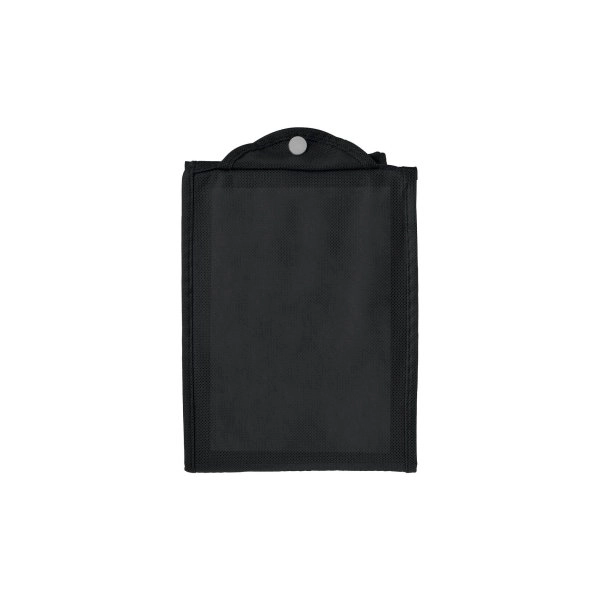 Immagine Shopper ripiegabile con soffietto in TNT 80g/m2 cucito, manici corti