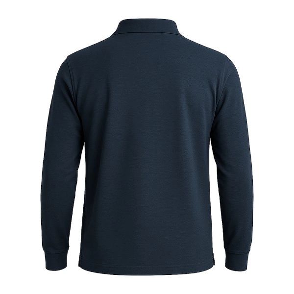 Immagine Polo piqué di cotone 100% 180 g/m2, manica lunga, tinta unita