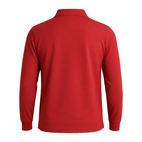 Immagine Polo piqué di cotone 100% 180 g/m2, manica lunga, tinta unita
