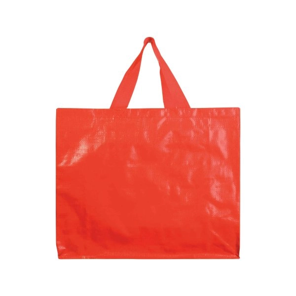 Immagine Shopper con soffietto in PP laminato 120 g/m2, manici lunghi a nastro