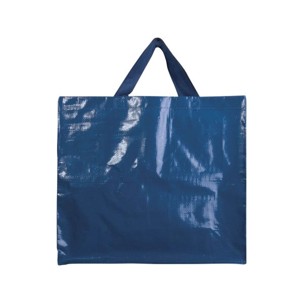 Immagine Shopper con soffietto in PP laminato 120 g/m2, manici lunghi a nastro