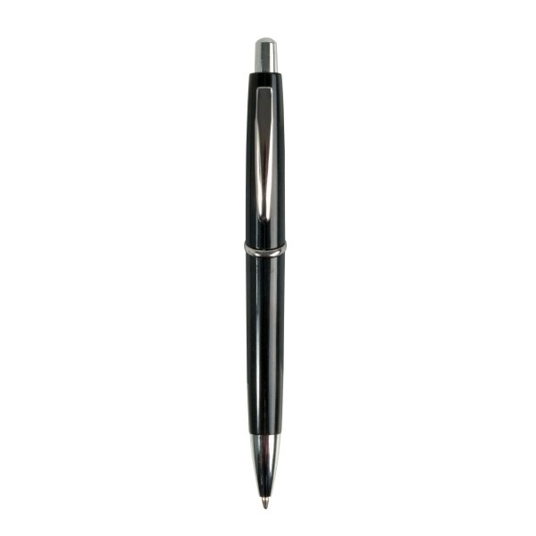 Immagine Penna a scatto in plastica ABS, fusto colorato e clip in metallo, refill jumbo