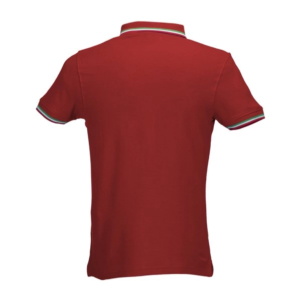 Immagine Polo piqué di cotone 100% 180 g/m2, manica corta, bordi in tricolore