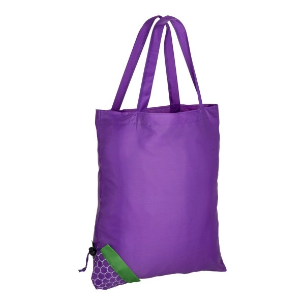 Immagine Shopper ripiegabile a forma di arancia, mora e limone in poliestere 190T