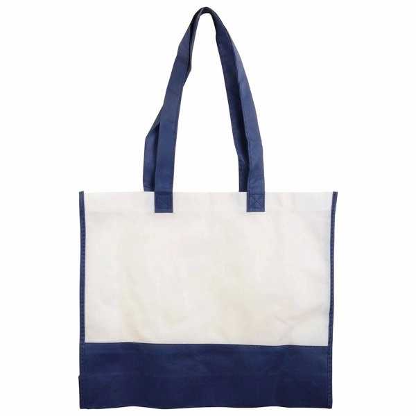 Immagine Shopper con soffietto in TNT 80 g/m2, manici lunghi