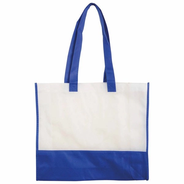 Immagine Shopper con soffietto in TNT 80 g/m2, manici lunghi