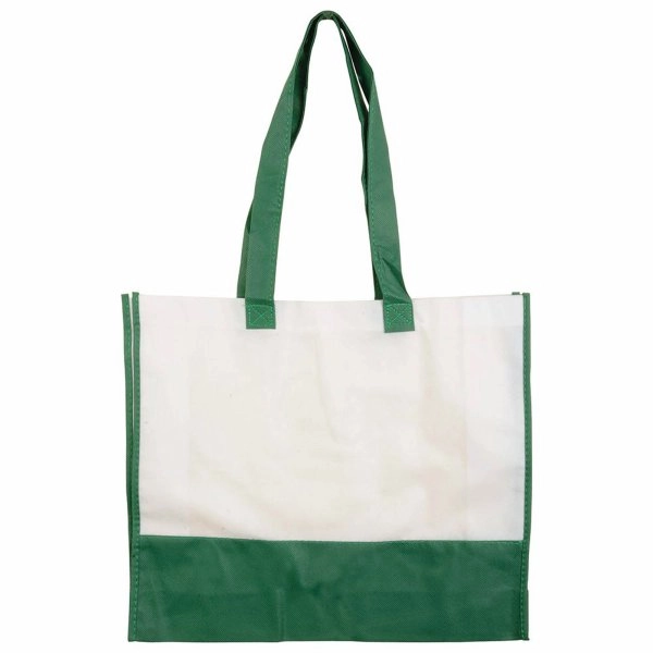 Immagine Shopper con soffietto in TNT 80 g/m2, manici lunghi