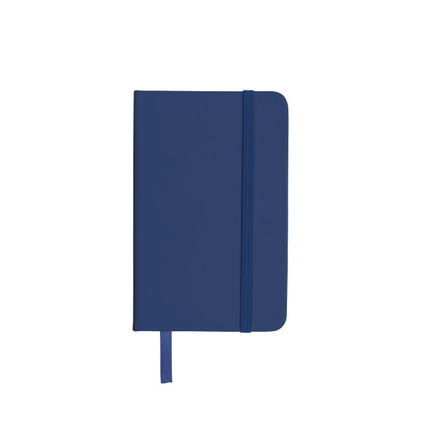 Immagine Quaderno in PU con elastico colorato, fogli a righe (80 pag.), segnalibro in raso