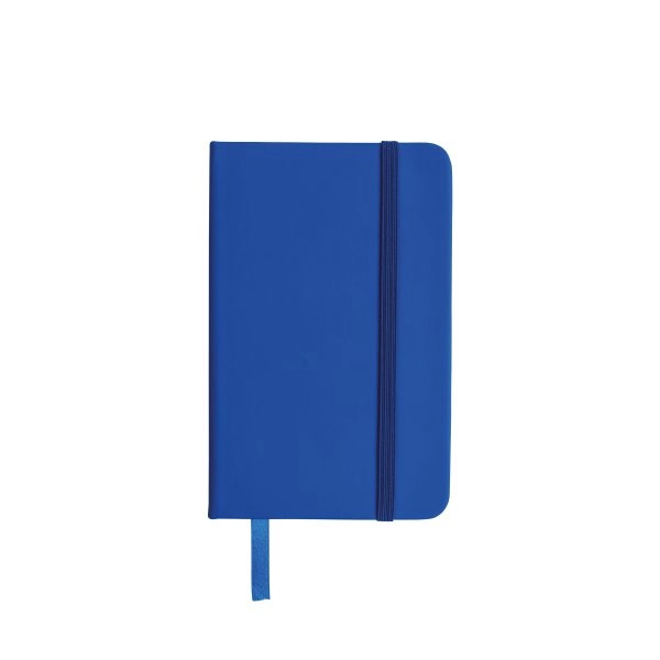 Immagine Quaderno in PU con elastico colorato, fogli a righe (80 pag.), segnalibro in raso