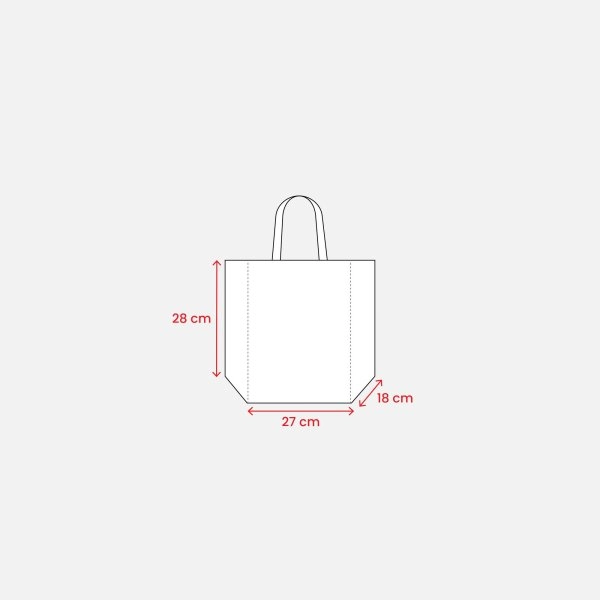 Immagine Shopper porta bottiglie (6 posti) in PP laminato 120 g/m2, manici corti a nastro