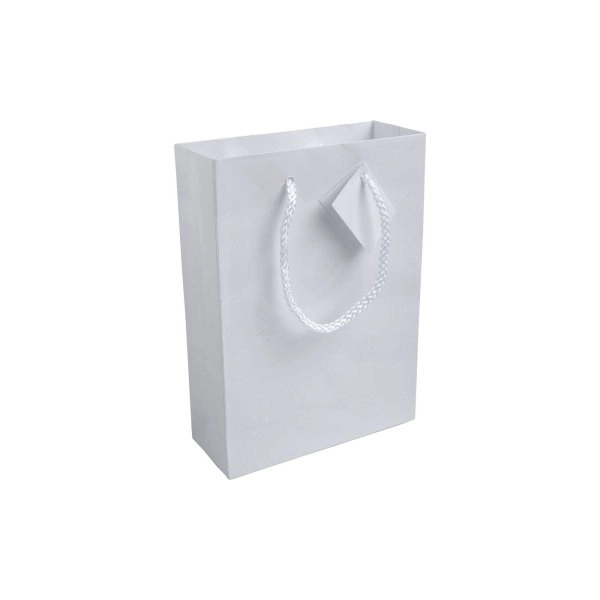 Immagine Shopper con soffietto in carta laminata 157 g/m2 con rinforzo alla base