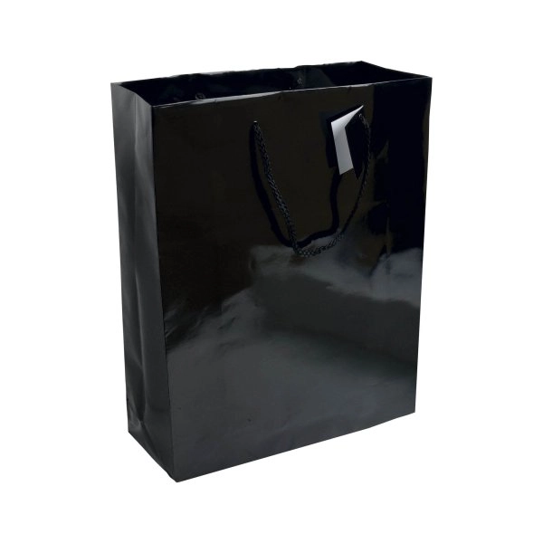 Immagine Shopper con soffietto in carta laminata 157 g/m2 con rinforzo alla base