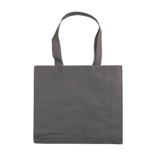 Immagine Shopper con soffietto in TNT 80 g/m2 termosaldato, manici lunghi