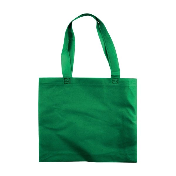 Immagine Shopper con soffietto in TNT 80 g/m2 termosaldato, manici lunghi