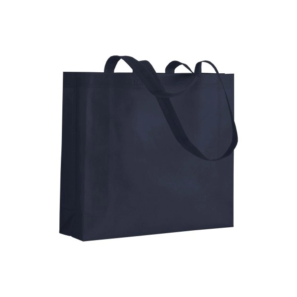 Immagine Shopper con soffietto in TNT 80 g/m2 termosaldato, manici lunghi