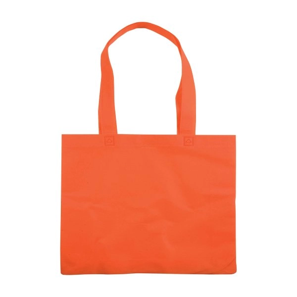 Immagine Shopper con soffietto in TNT 80 g/m2 termosaldato, manici lunghi