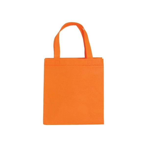 Immagine Shopper mini con soffietto in TNT 80 g/m2, manici corti