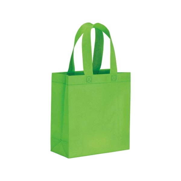 Shopper mini con soffietto in TNT 80 g/m2, manici corti