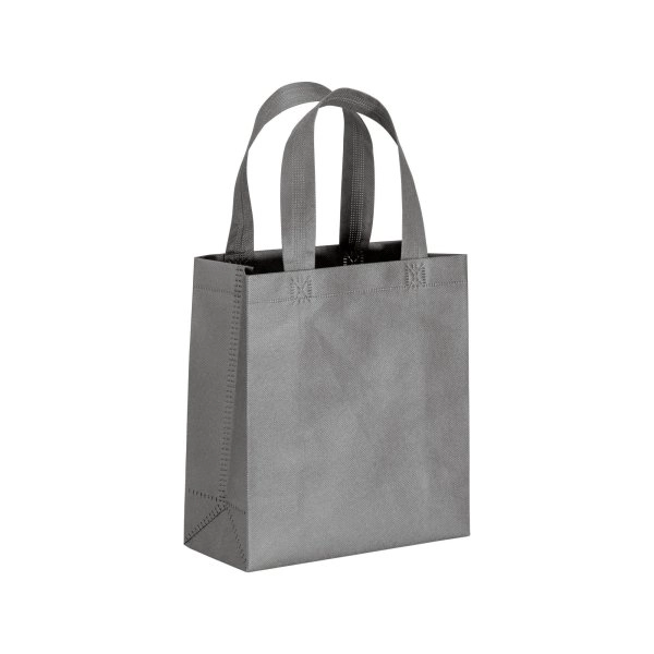 Immagine Shopper mini con soffietto in TNT 80 g/m2, manici corti