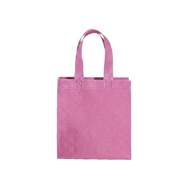 Immagine Shopper mini con soffietto in TNT 80 g/m2, manici corti