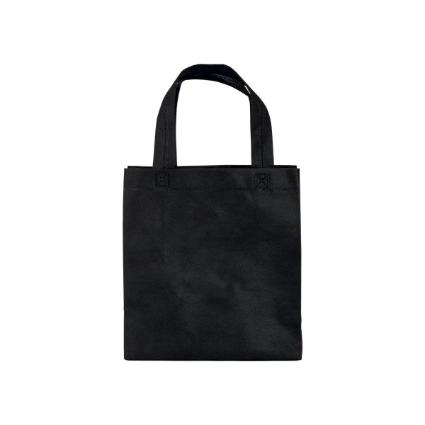 Immagine Shopper mini con soffietto in TNT 80 g/m2, manici corti