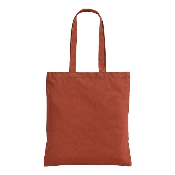Immagine Shopper in cotone 130 g/m2, manici lunghi