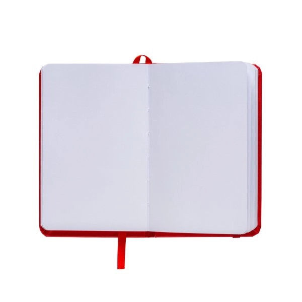 Immagine Quaderno in PVC con elastico colorato, fogli bianchi (80 pag.), segnalibro in raso