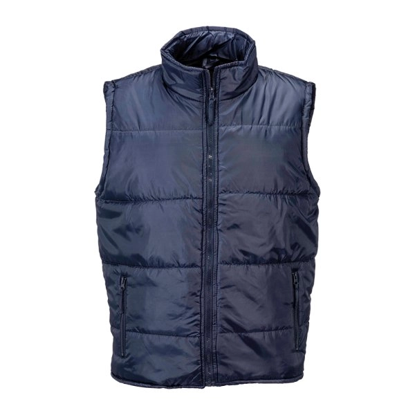 Gilet imbottito in poliestere foderato con 2 tasche