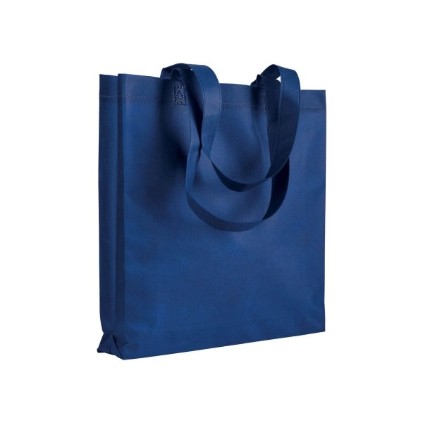 Immagine Shopper con soffietto in TNT 80 g/m2 termosaldato, manici lunghi