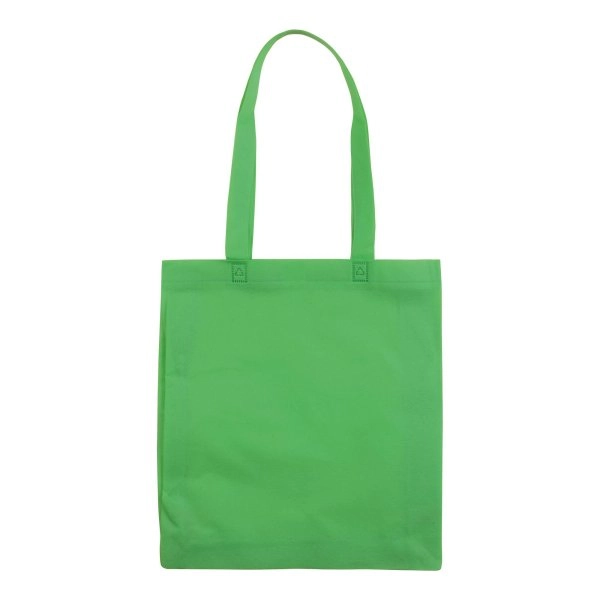 Immagine Shopper con soffietto in TNT 80 g/m2 termosaldato, manici lunghi