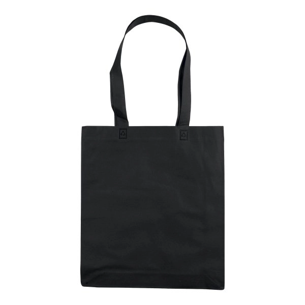 Immagine Shopper con soffietto in TNT 80 g/m2 termosaldato, manici lunghi