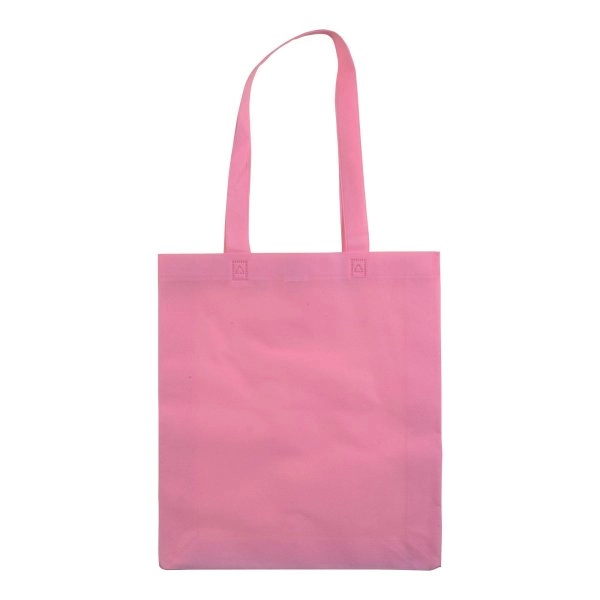 Immagine Shopper con soffietto in TNT 80 g/m2 termosaldato, manici lunghi