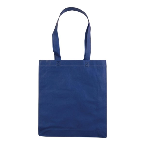 Immagine Shopper con soffietto in TNT 80 g/m2 termosaldato, manici lunghi