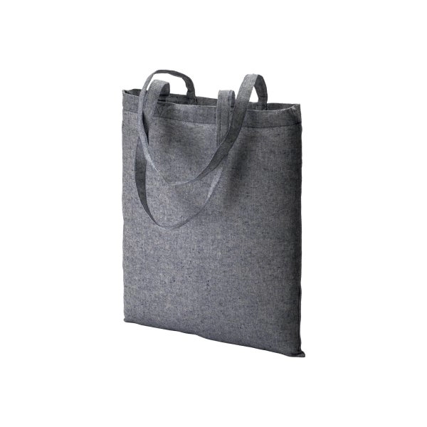 Immagine Shopper in cotone riciclato 150 g/m2 effetto melange, manici lunghi