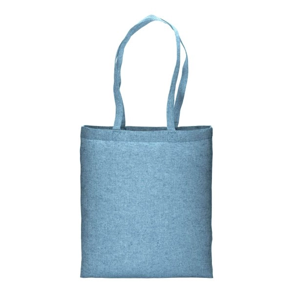 Immagine Shopper in cotone riciclato 150 g/m2 effetto melange, manici lunghi