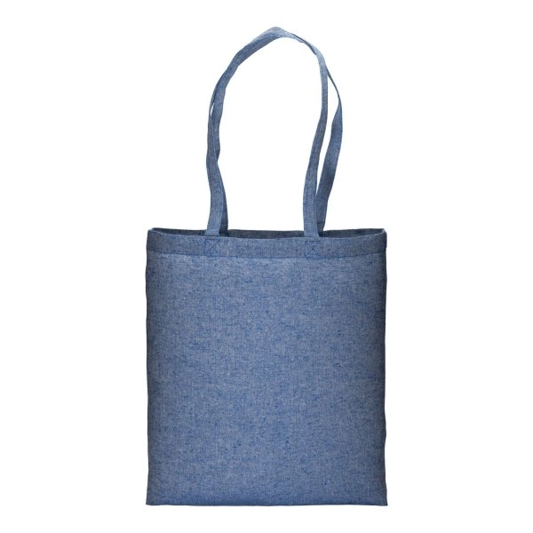 Immagine Shopper in cotone riciclato 150 g/m2 effetto melange, manici lunghi