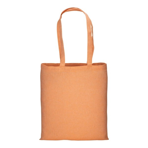 Immagine Shopper in cotone riciclato 150 g/m2 effetto melange, manici lunghi