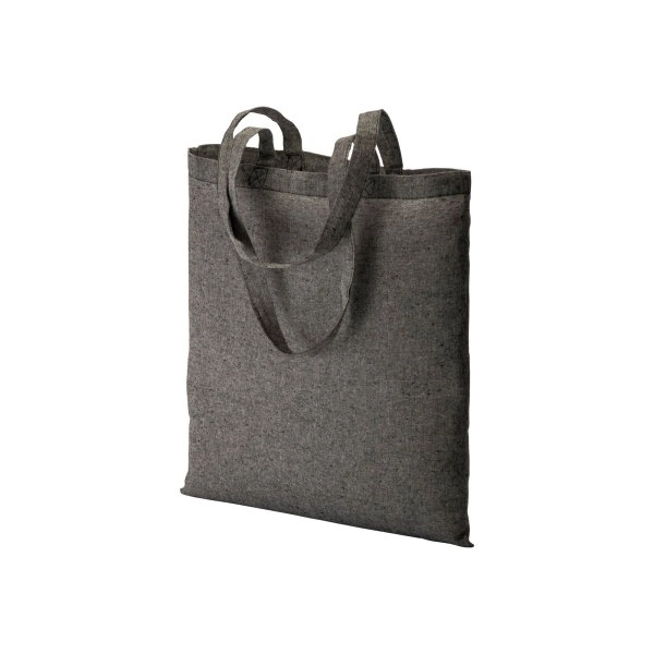 Immagine Shopper in cotone riciclato 150 g/m2 effetto melange, manici lunghi
