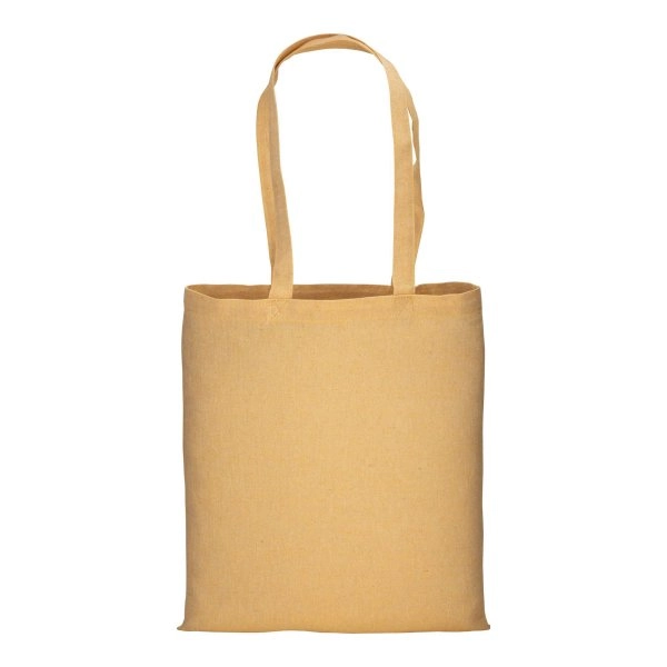 Immagine Shopper in cotone riciclato 150 g/m2 effetto melange, manici lunghi