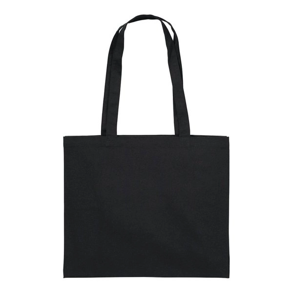Immagine Shopper con soffietto in cotone 200 g/m2, manici lunghi