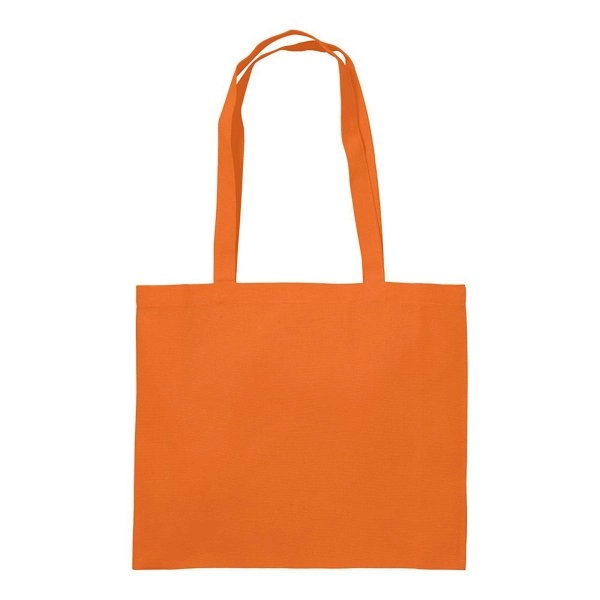 Immagine Shopper con soffietto in cotone 200 g/m2, manici lunghi