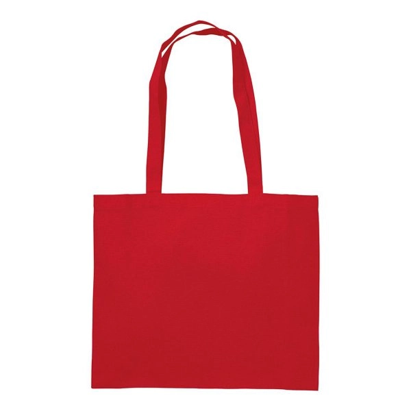 Immagine Shopper con soffietto in cotone 200 g/m2, manici lunghi