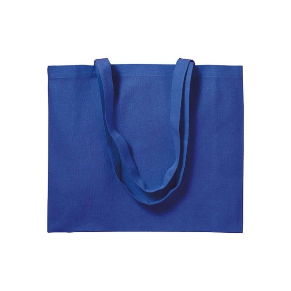 Immagine Shopper con soffietto in cotone 200 g/m2, manici lunghi